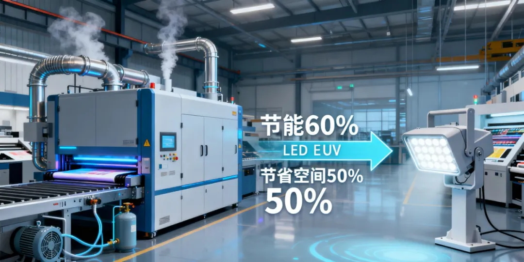 告别高能耗!LED-UV 固化如何重构胶印生产:效率、成本、环保三重突破